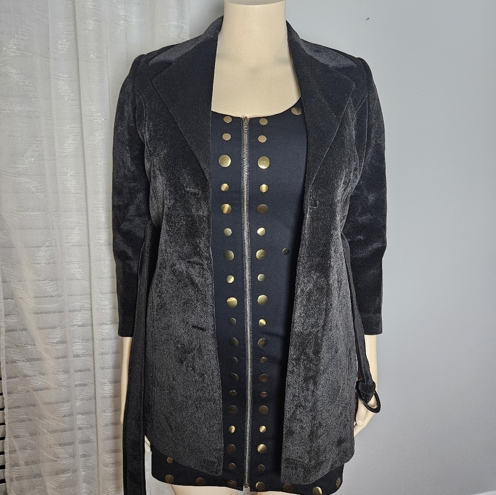 Elegant Black and Gray Women's Jacket